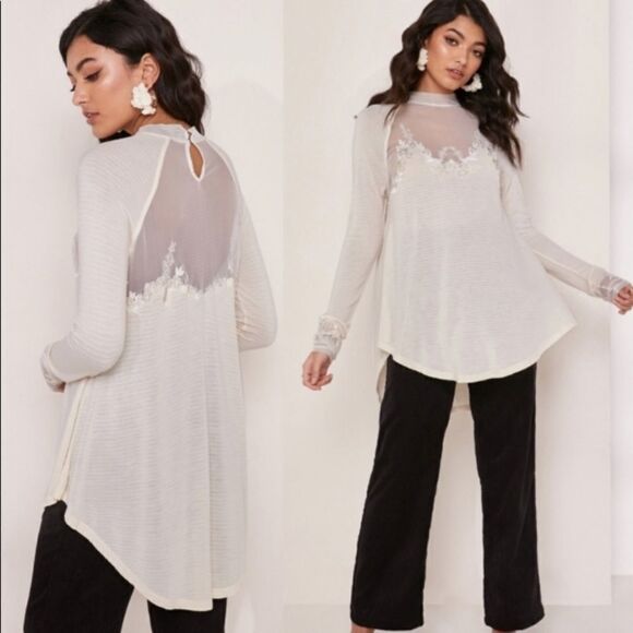 Free people ecru top C23 - Picture 1 of 6